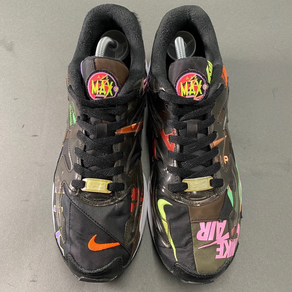 b6 NIKE ナイキ ×ATMOS アトモス CI5590-001 AIR MAX2 LIGHT QS エアマックス ライト ローカットスニーカー 28.5cm ブラック マルチカラー