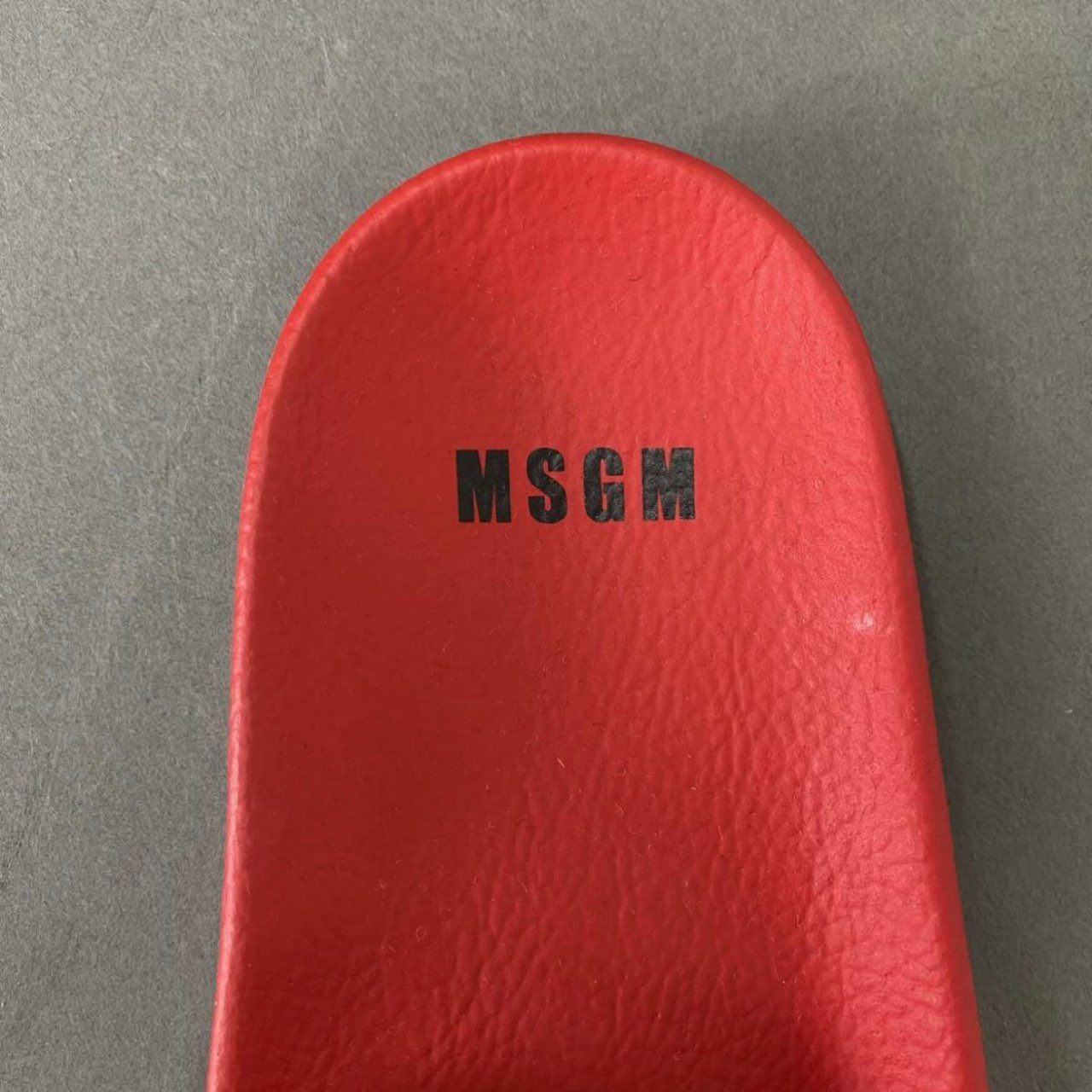 1j14 《未使用保管品》 MSGM エムエスジーエム プールサンダル ビーチサンダル シャワー 41 レッド スリッパ シューズ イタリア製 箱等付属