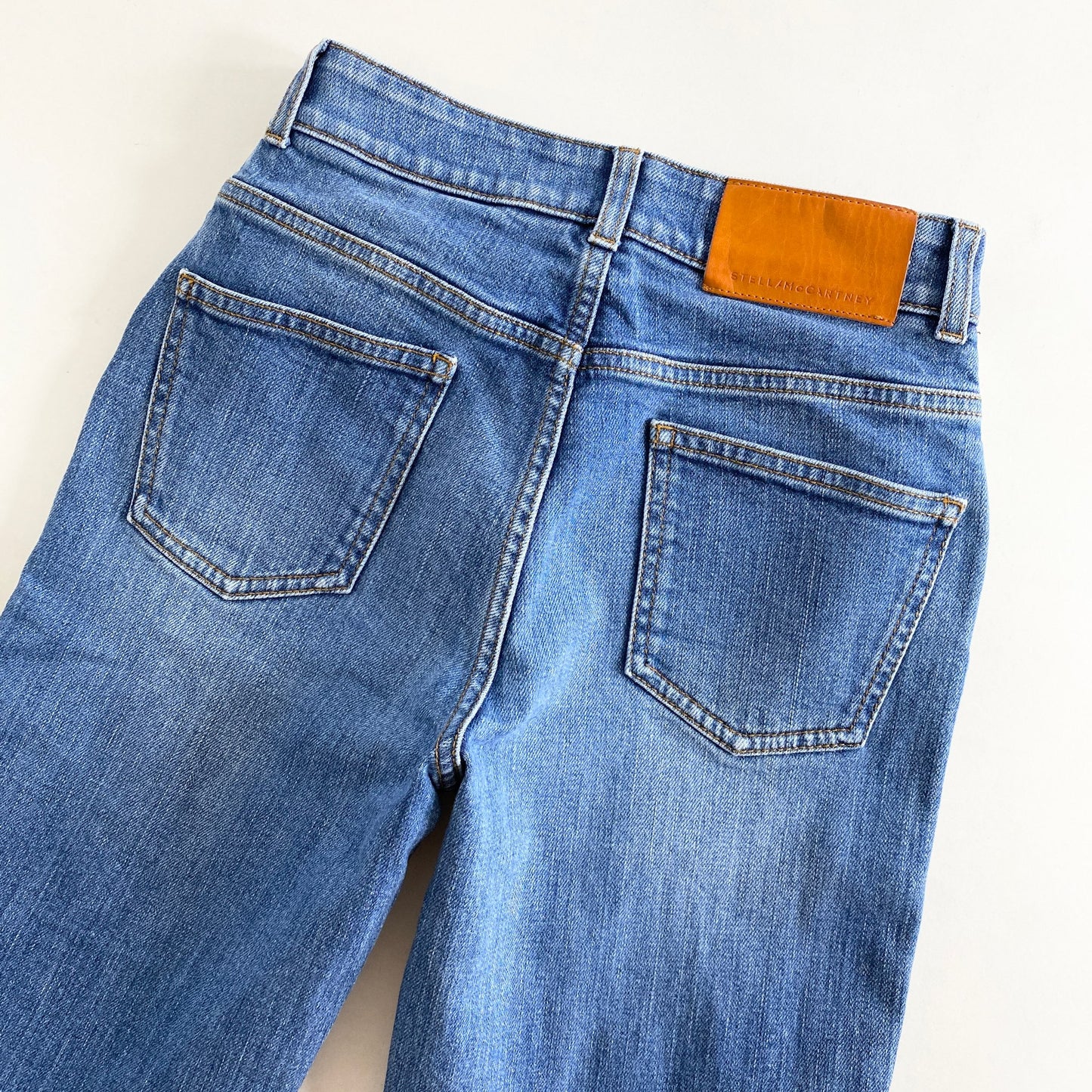 45L2 STELLA McCARTNEY ステラマッカートニー サイドロゴライン ストレッチデニムパンツ 24 インディゴ ジーンズ DENIM PANTS 伸縮性◎