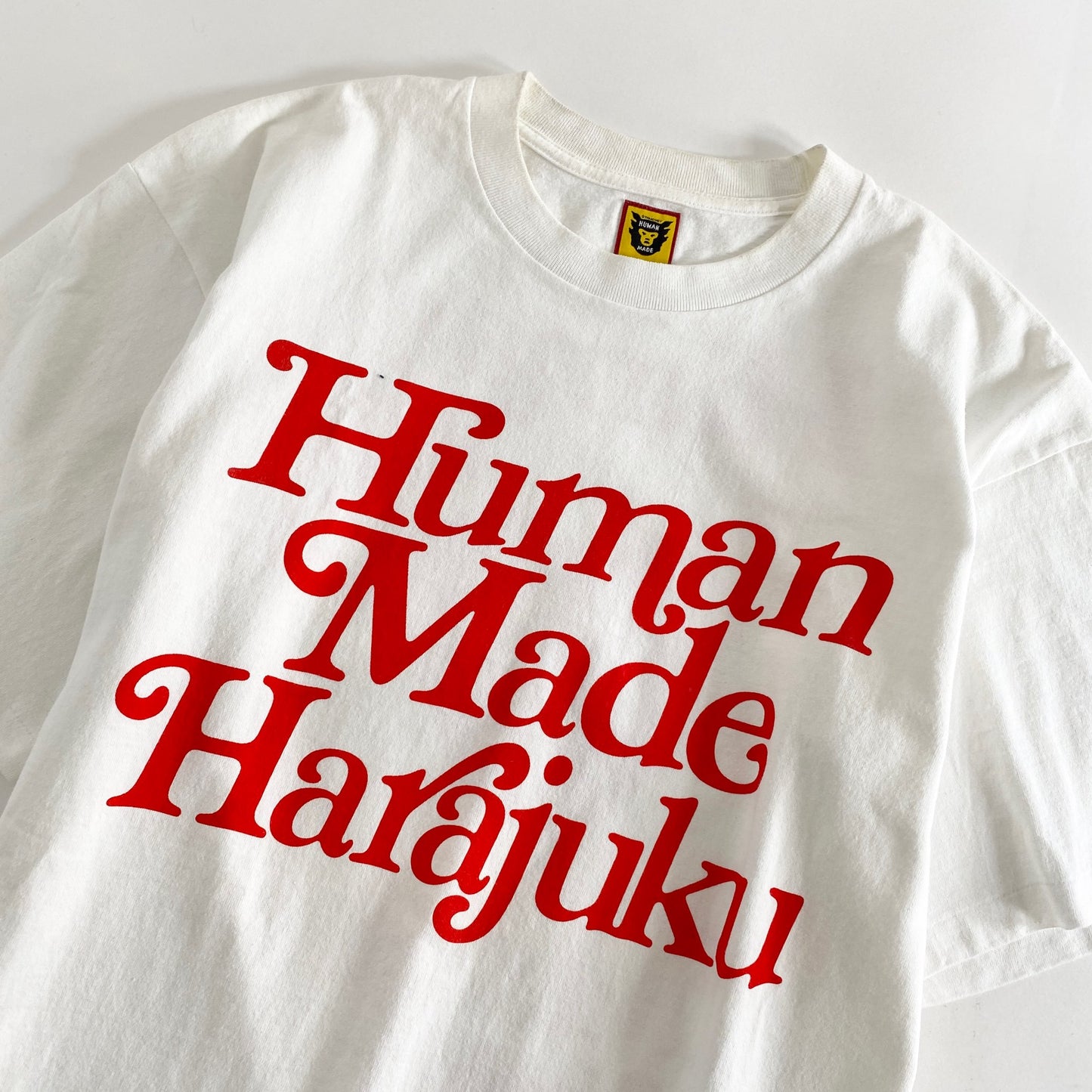 45L2 HUMAN MADE ヒューマンメイド 原宿OPEN記念 限定Tシャツ L ホワイト カットソー TEE 日本製 ストリート