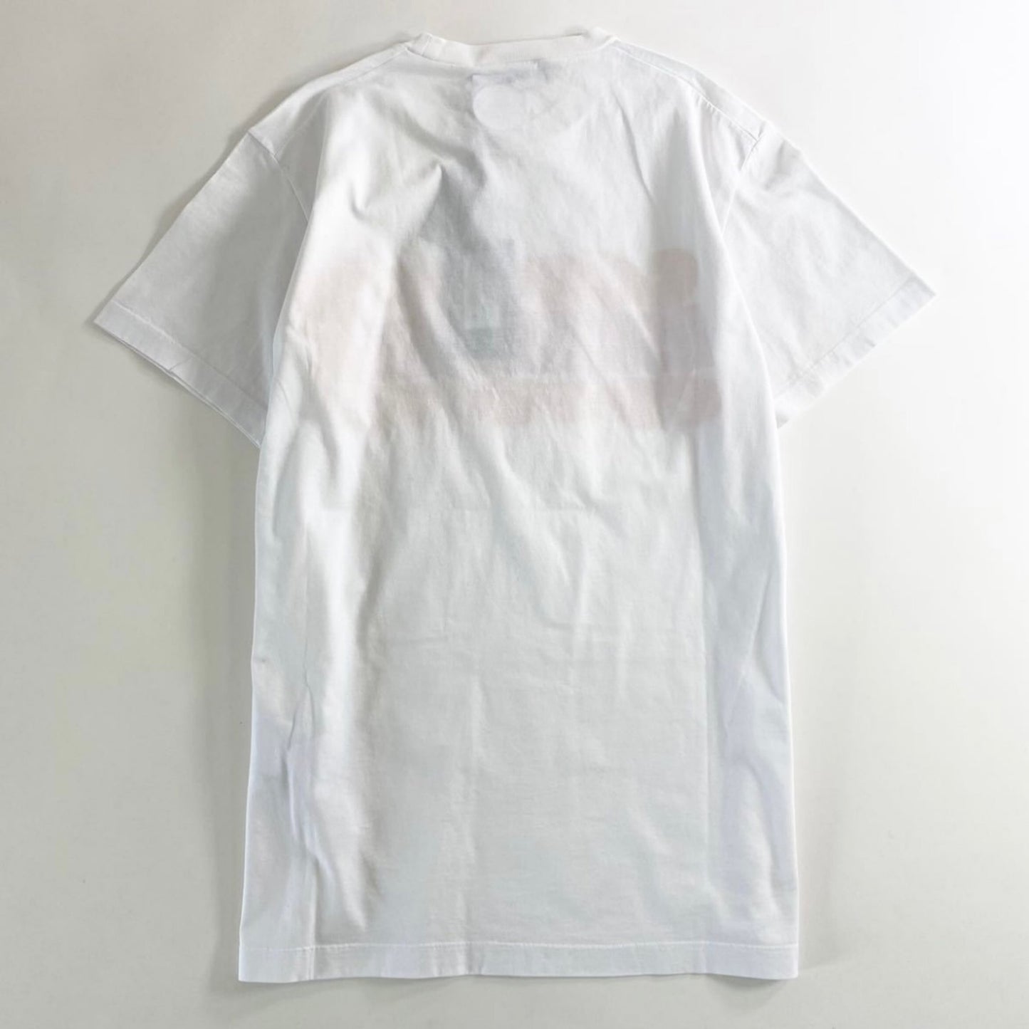 20e31-2 《極美品》 タグ付☆DSQUARED2 ディースクエアード ファイアロゴプリント Tシャツ Ｍ ホワイト メンズ fire logo print tee