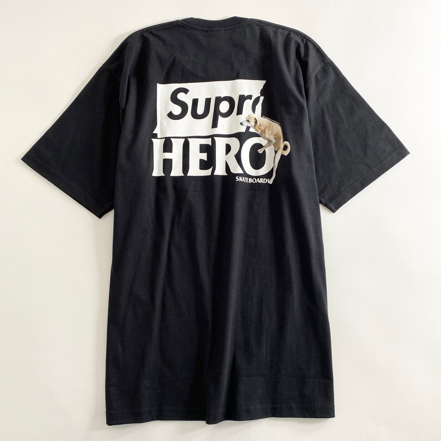 53a31 《美品》 Supreme シュプリーム × ANTI HERO アンチヒーロー 22SS Dog Tee ドッグTシャツ XL ブラック カットソー