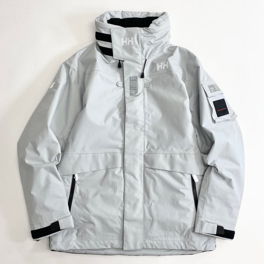 72k11《新品》HELLY HANSEN ヘリーハンセン オーシャンフレイジャケット マウンテンパーカ XL ライトグレー HH11990