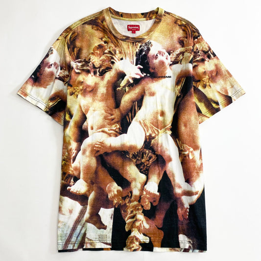 72k11《美品》2019SS Supreme シュプリーム Putti Tee 半袖Tシャツ プリントTシャツ L キムタク着用モデル