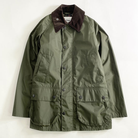 33L7《美品》Barbour バブアー BEDALE ビデイル ナイロンジャケット S カーキ 羽織 上着 カバーオール