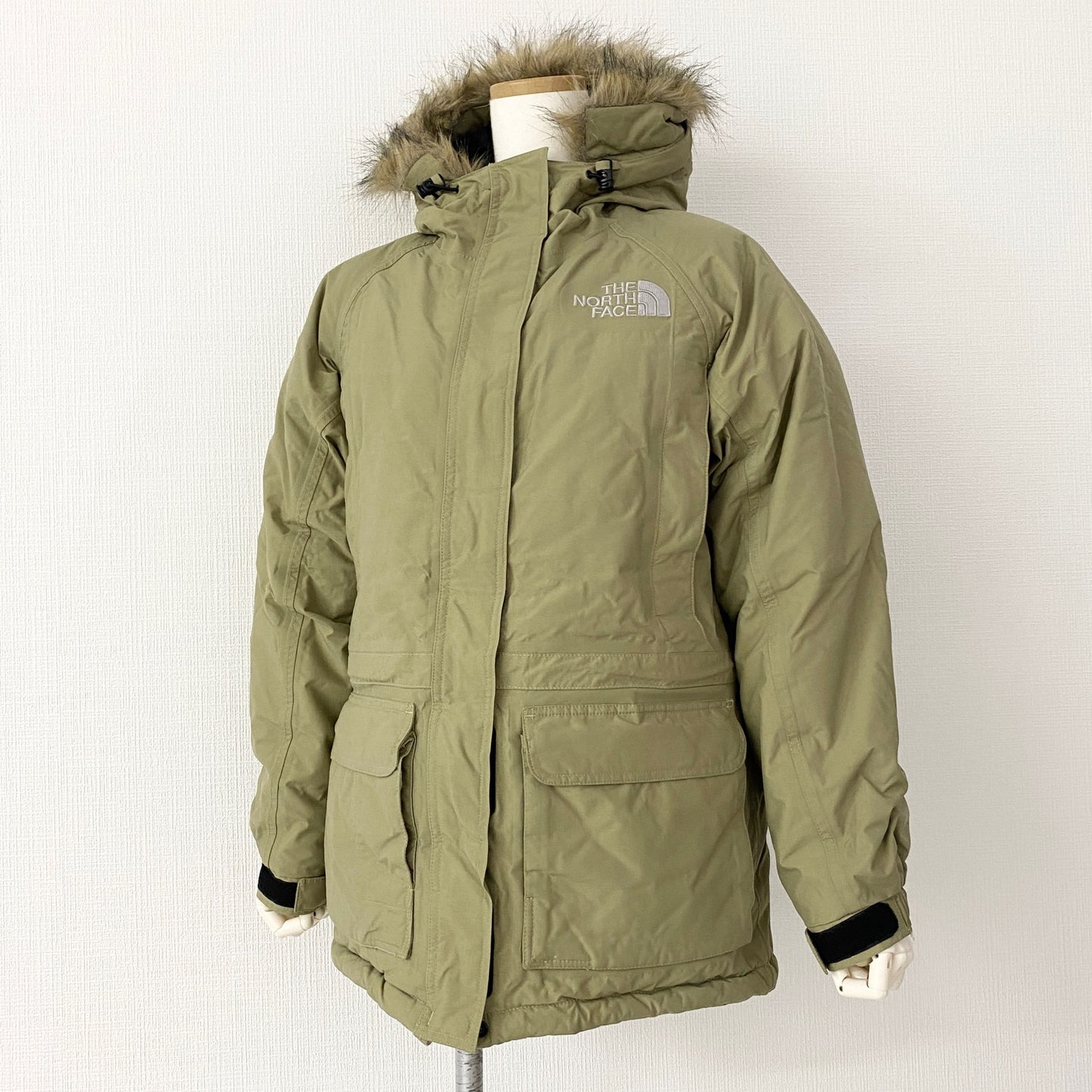 47k21 THE NORTH FACE ザノースフェイス Mc MURDO マクマード パーカー ダウンジャケット S カーキ アウター 羽織 上着 アウトドア