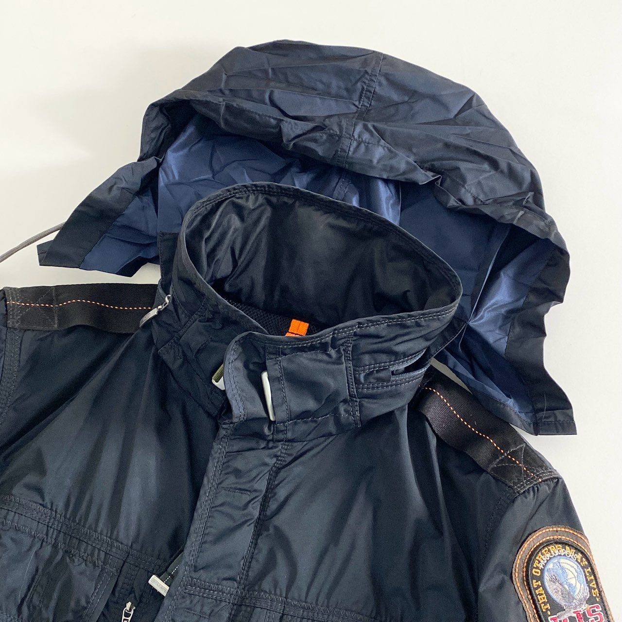 8b26 PARAJUMPERS パラジャンパーズ ジャケット ウィンドブレーカー XS ネイビー 防寒 トップス アウター 上着 メンズ