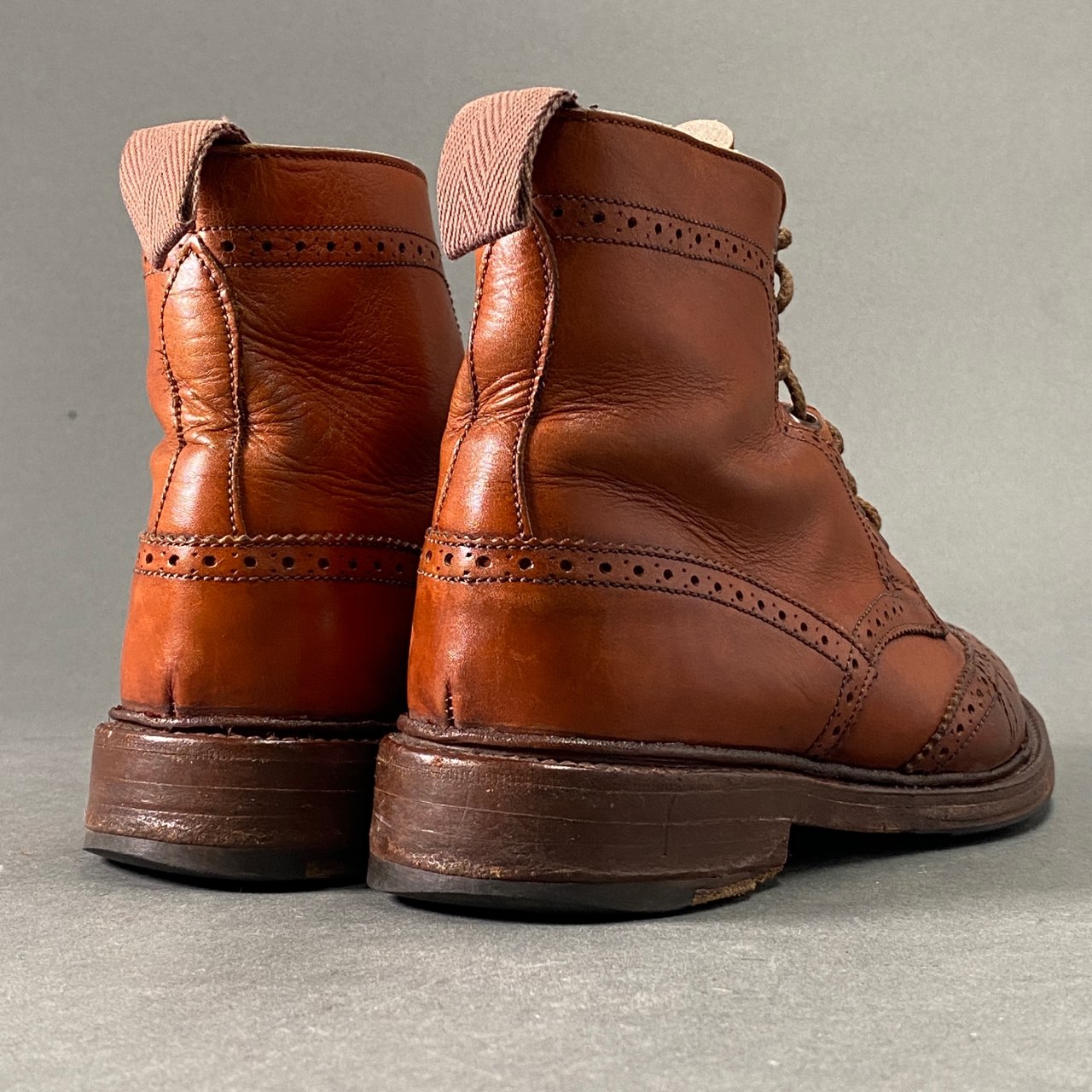 2L26 Tricker’s トリッカーズ 5180 モールトン カントリーブーツ 5 ブラウン レザー ウイングチップ MALTON COUNTRY BOOT シューズ