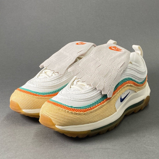 5c8 《美品》 NIKE ナイキ CJ0563-200 AIR MAX 97 GOLF NRG エアマックス97 ゴルフ 26cm ホワイト グリーン ベージュ オレンジ