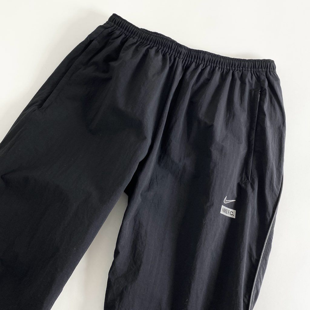 47b6 NIKE F.C. ナイキ エフシー カフウーブンパンツ M ブラック ジャージ サッカー フットサル スポーツウェア