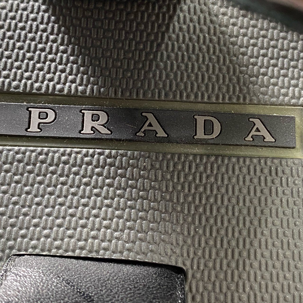 3c9 PRADA プラダ ベルクロストラップ スポーツサンダル 40 ブラック マルチカラー シューズ ビーチサンダル