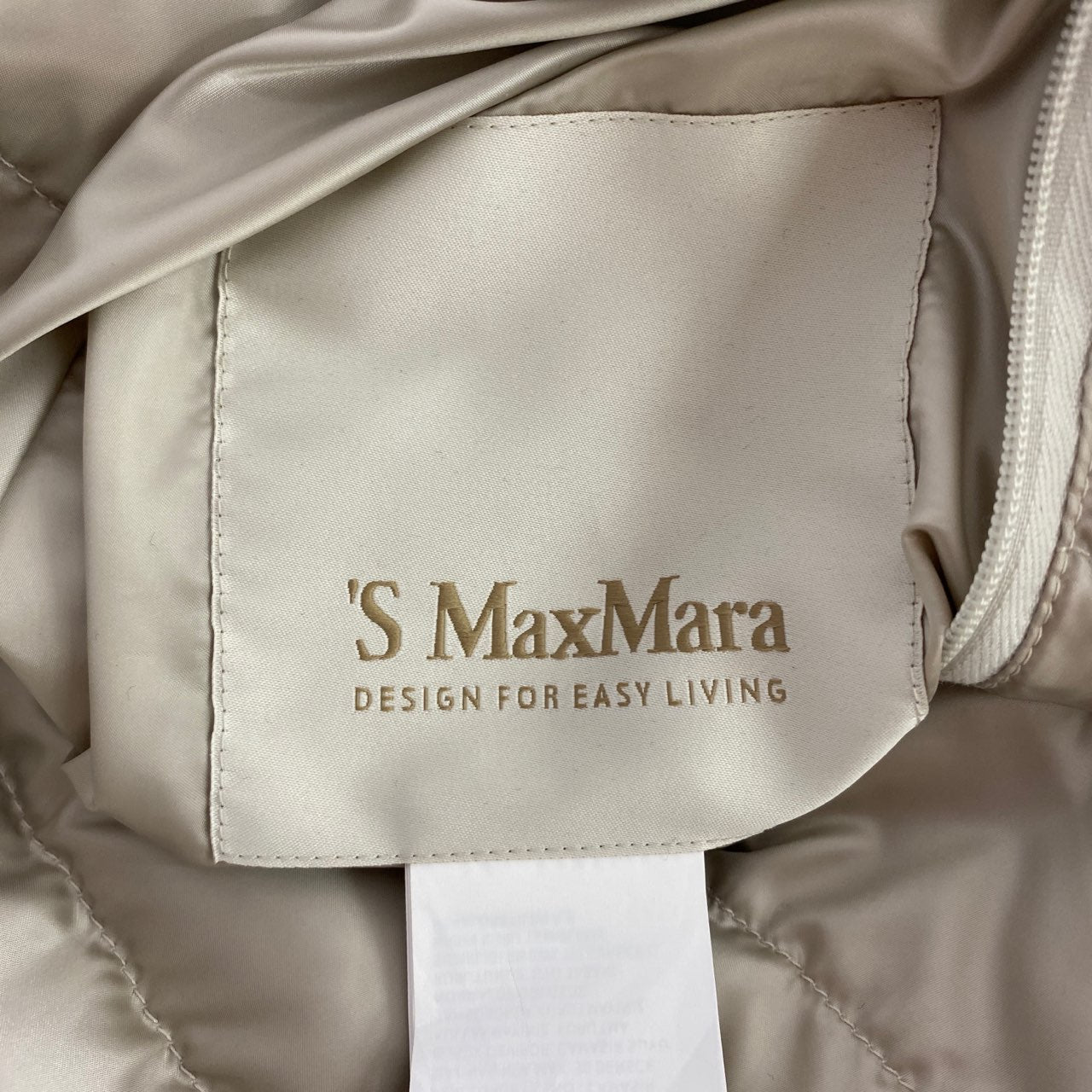 16L7 S Max Mara エス マックスマーラ リバーシブル ダウンベストコート 38 ベージュ アウター DOWN VEST COAT