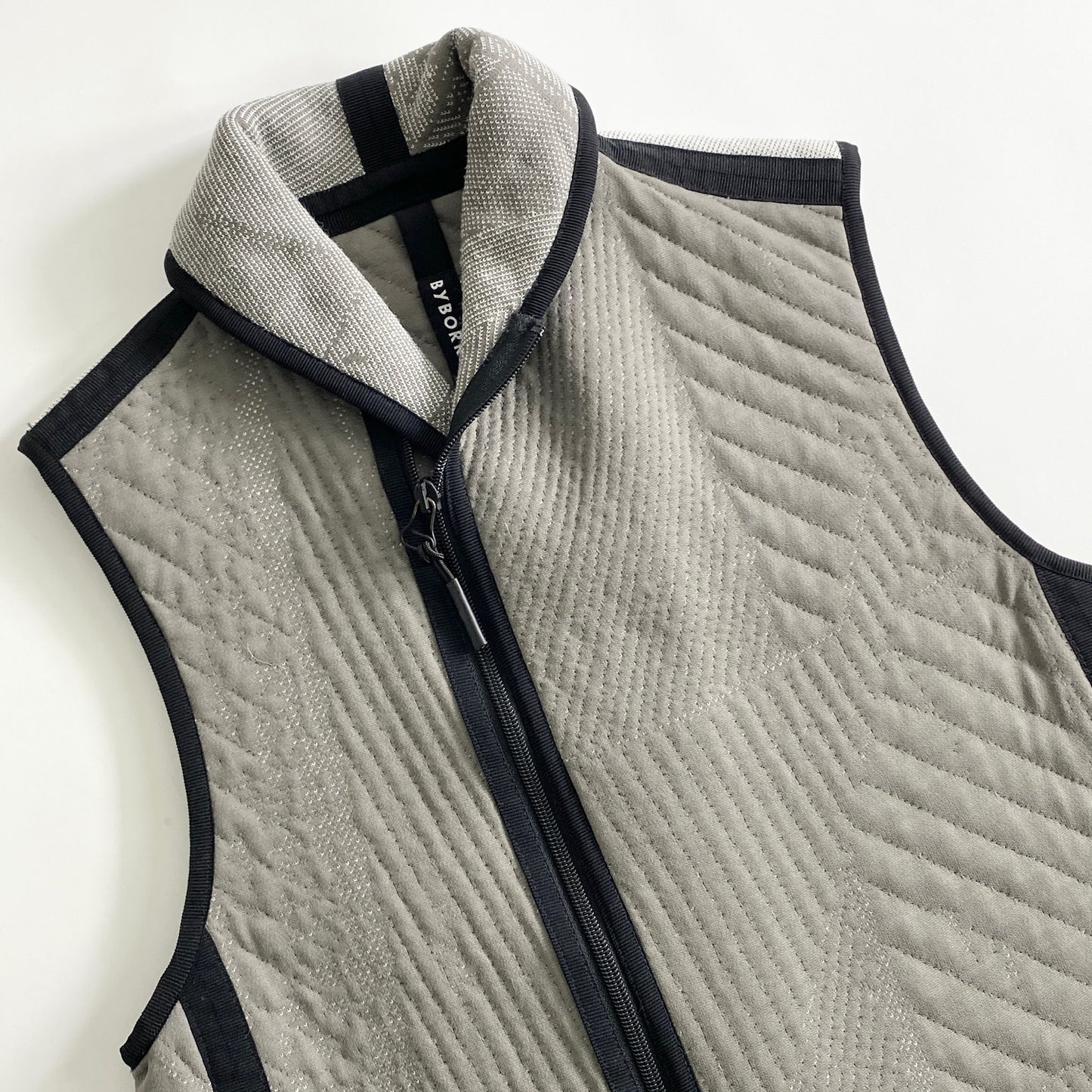 39k13《美品》BYBORE バイボレ インサレーション ベスト キルティング S ベージュ メンズ インナーベスト C-VEST-3D メンズ