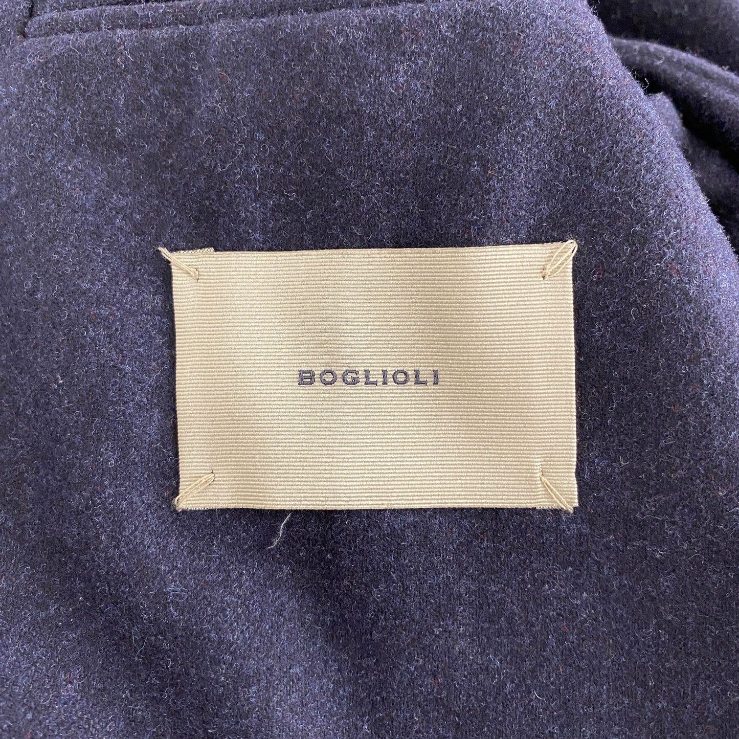 44L14 《美品》 イタリア製 BOGLIOLI ボリオリ DOVER テーラードジャケット 46 ネイビー ウールジャケット 上着