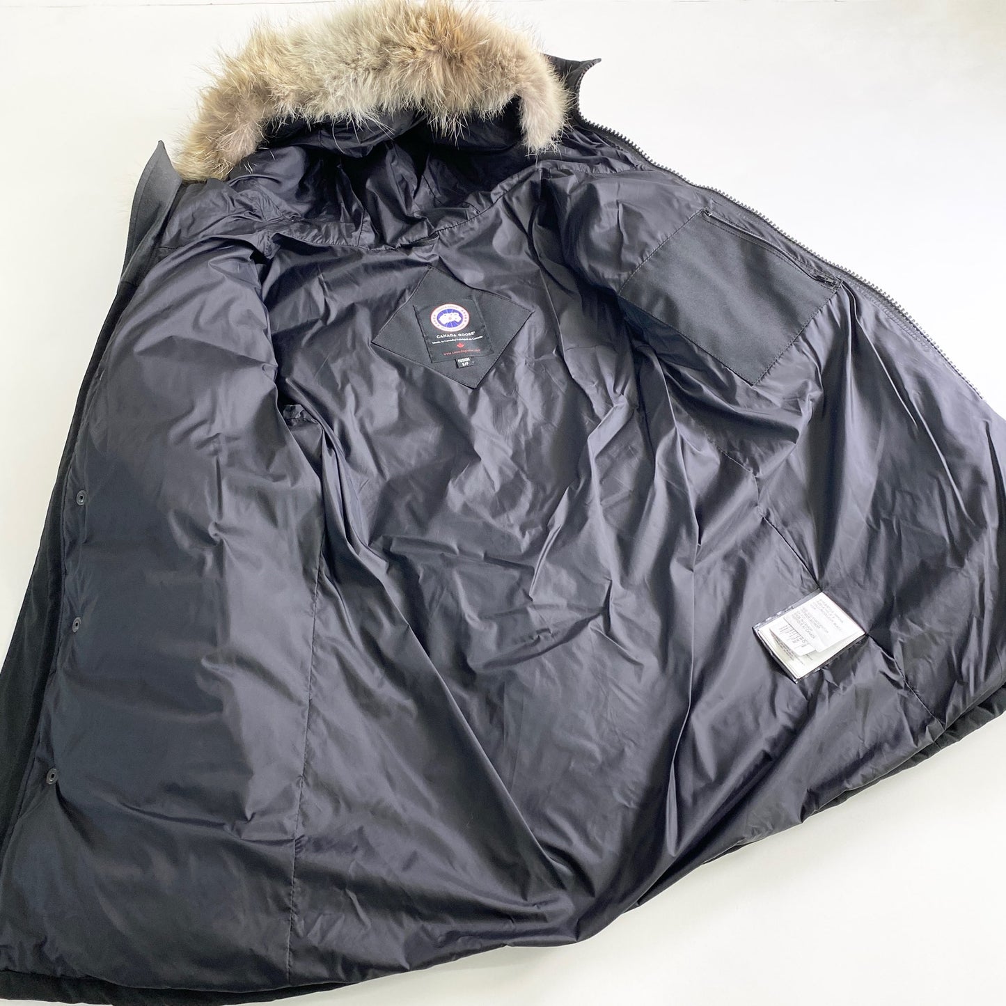 60k4 CANADA GOOSE カナダグース カーソンパーカー ダウンジャケット 3805JMA S ブラック ファー取り外し可 CARSON PARKA アウター コヨーテ カナダ製