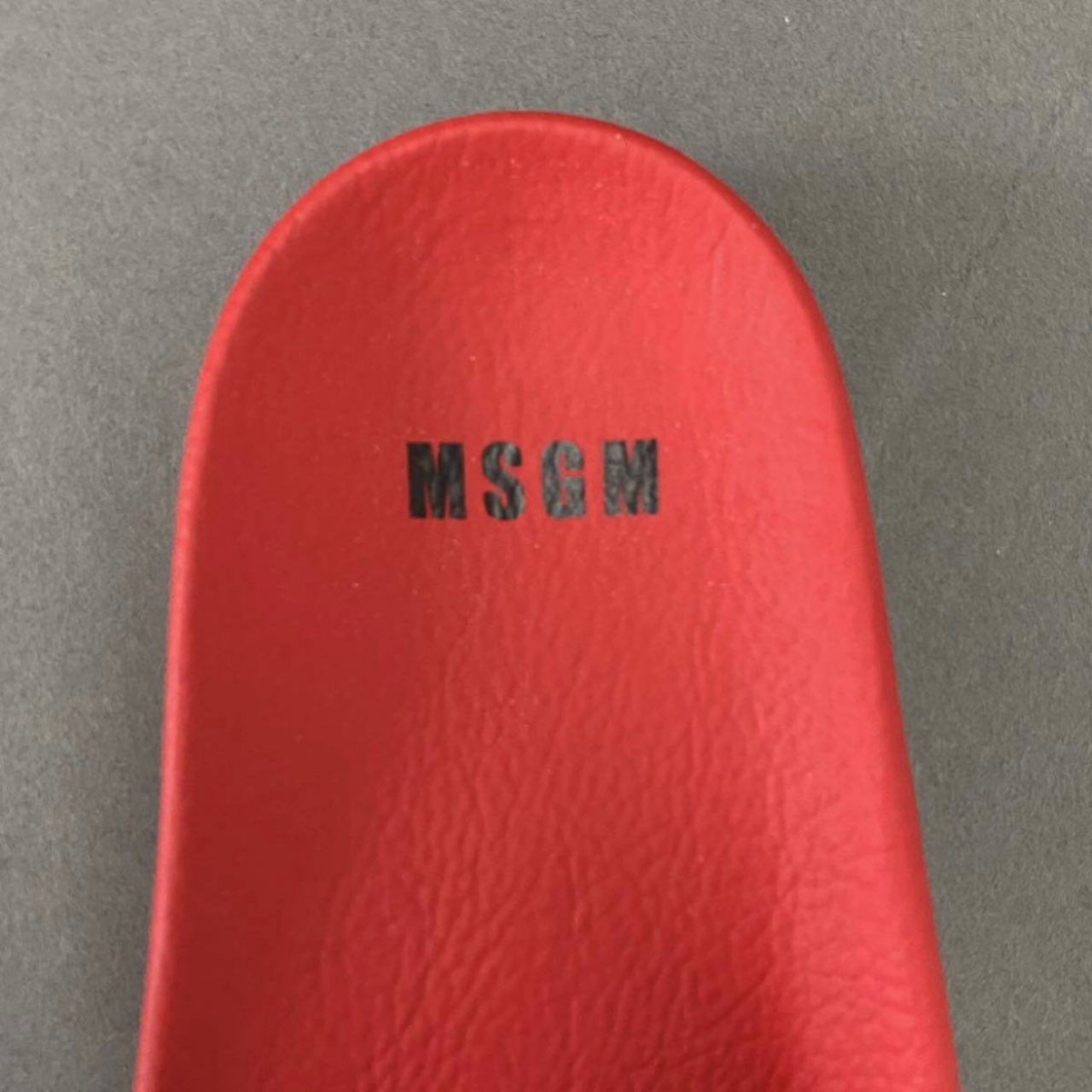 1j14-2 《未使用保管品》 MSGM エムエスジーエム プールサンダル ビーチサンダル シャワー 41 レッド スリッパ シューズ イタリア製 箱等付属