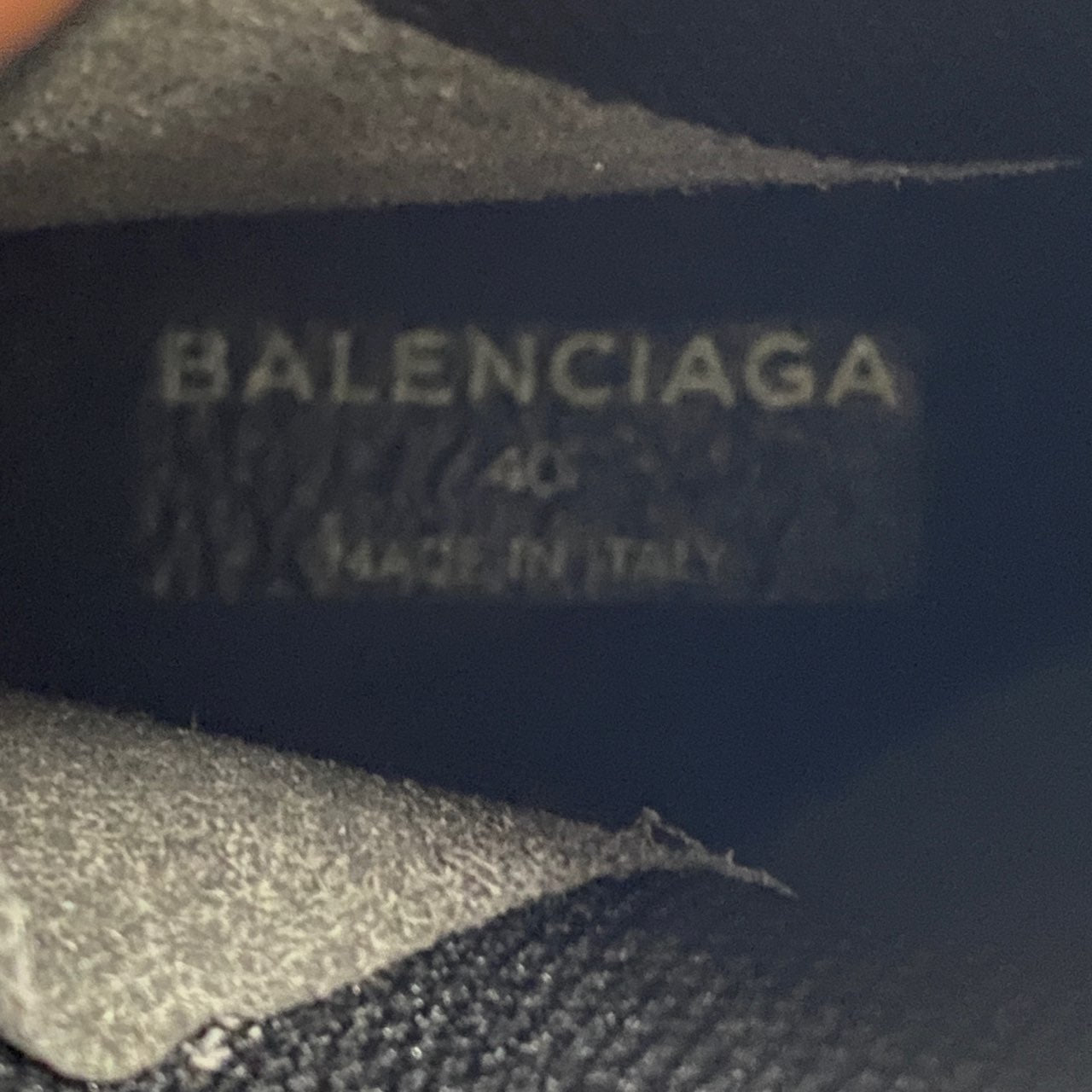 1L21 BALENCIAGA バレンシアガ スピードトレーナー ソックススニーカー 40 ブラック シューズ イタリア製